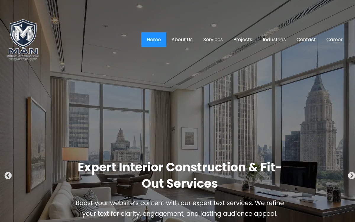 mangcllc.ae website designed and developed by Xperts Hive