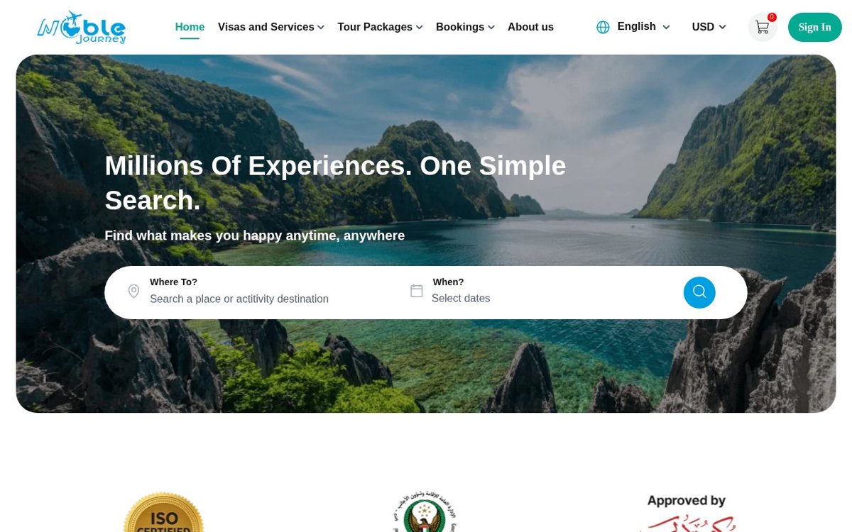 noblejourneygroups.com website designed and developed by Xperts Hive