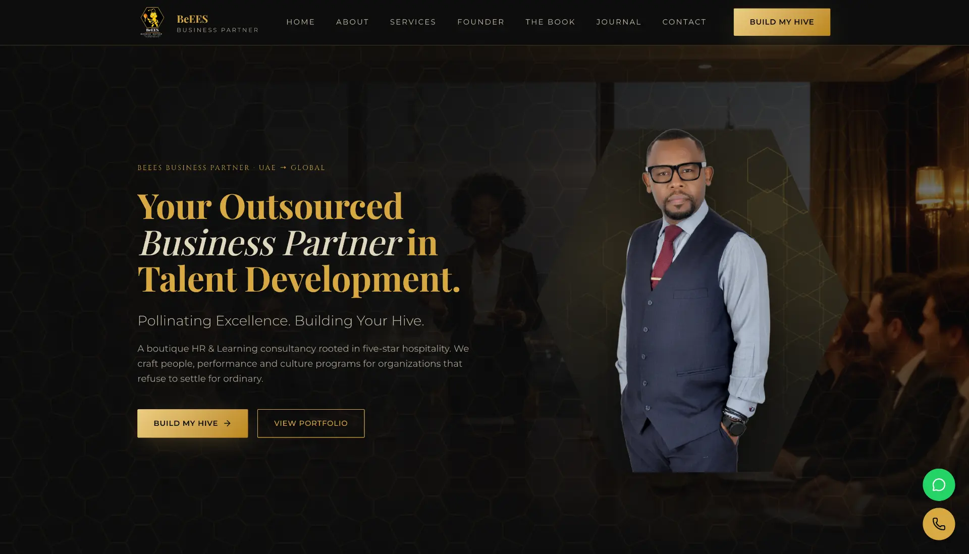 beees.ae website designed and developed by Xperts Hive