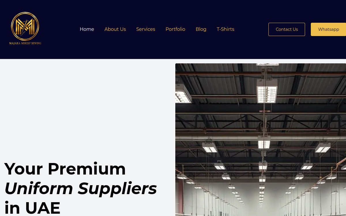 majaramirdif.com website designed and developed by Xperts Hive